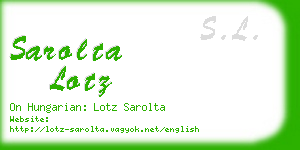 sarolta lotz business card